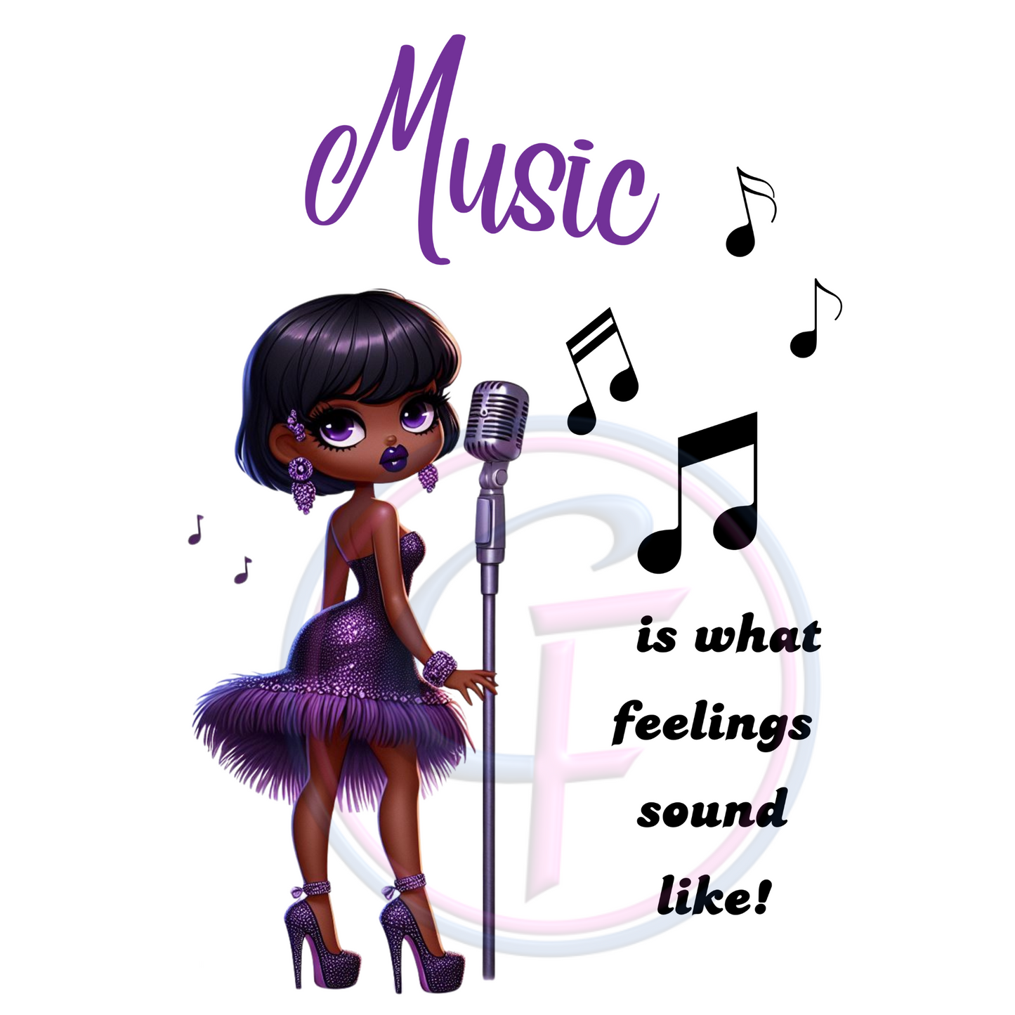 Music Feelings Sound Like PNG Design