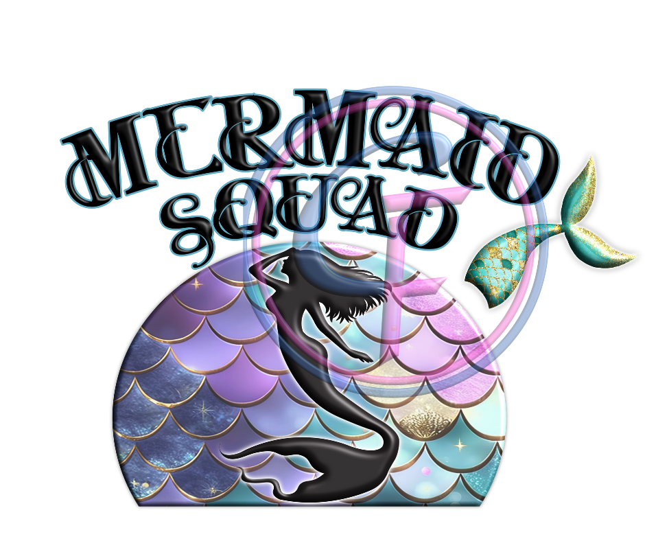 Mermaid Squad PNG Design