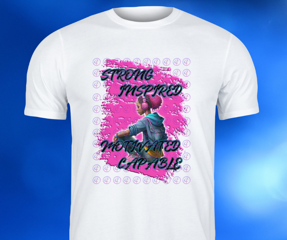 Girl Sitting Inspired PNG Design