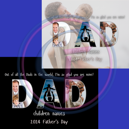 Editable Dad Father's Day Template for Canva