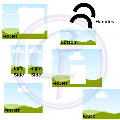 Editable 1 Purse Gift Bag Design Canva Template