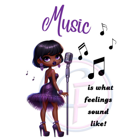 Music Feelings Sound Like PNG Design