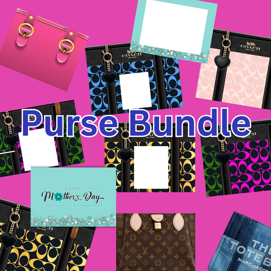 Editable Mother's Day Purse Canva Template Bundle
