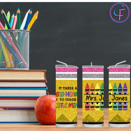 Editable Teacher Tumbler 3 Designs Template for Canva