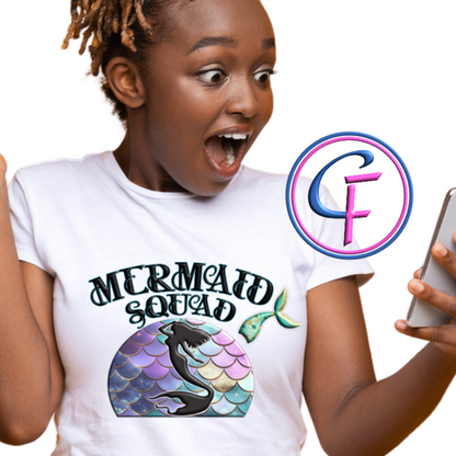 Mermaid Squad PNG Design